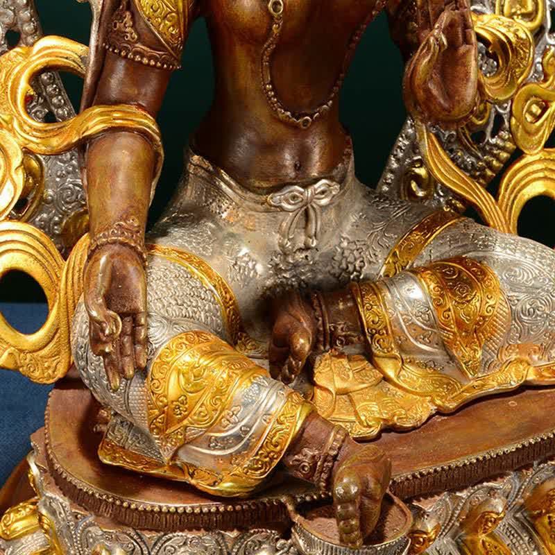 Bodhisattva Green Tara Hope Copper Statue Decoration