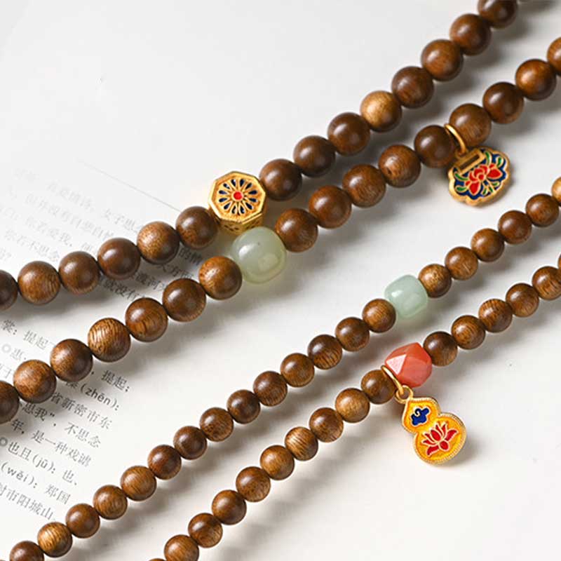 Tibetan Rosewood Protection Calm Bracelet Mala