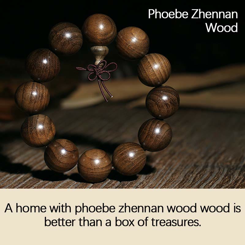 Rare Phoebe Zhennan Wood Spirituality Blessing Bracelet