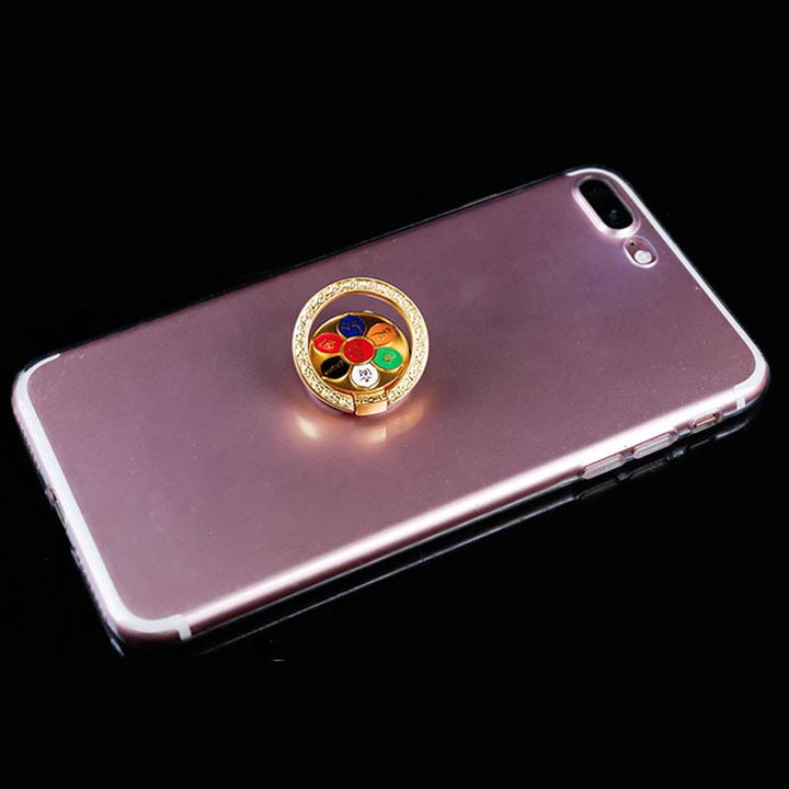 Tibetan Om Mani Padme Hum Peace Phone Ring Bracket Universal Phone Holder Decorations