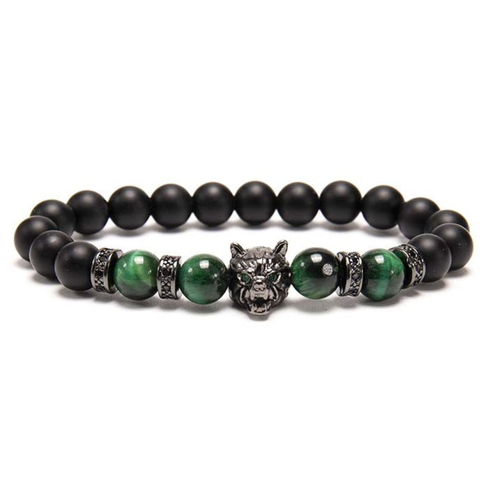 Buddha Stones “Save A Wolf” Bracelet