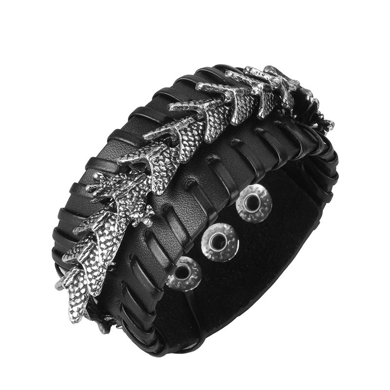 Dragon Leather Protection Weave Bracelet