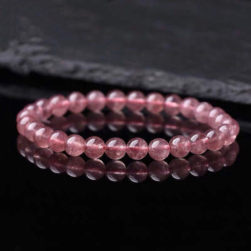 Buddha Stones Natural Rose Quartz Love Caring Bracelet