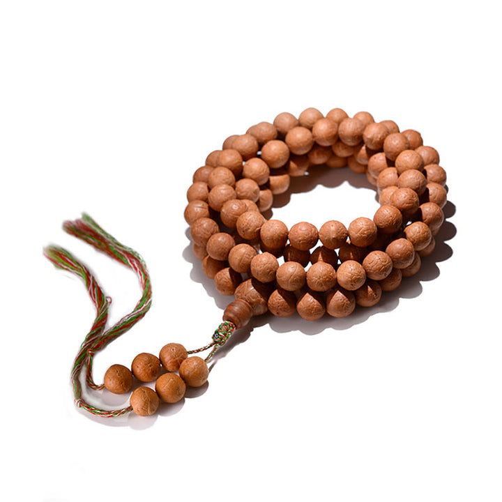 Buddha Stones 108 Mala Beads Nepal Bodhi Seed Luck Wealth Tassel Bracelet