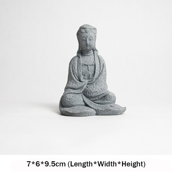 Buddha Stones Avalokitesvara Statue Blessing Home Decoration