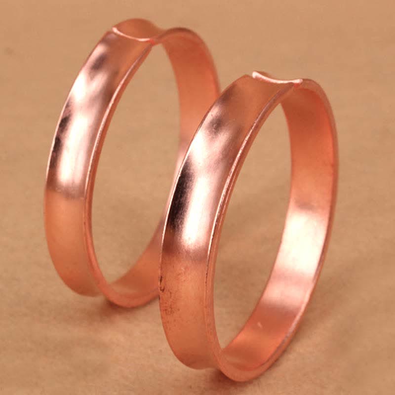 Copper Wealth Luck Cuff Bracelet Bangle