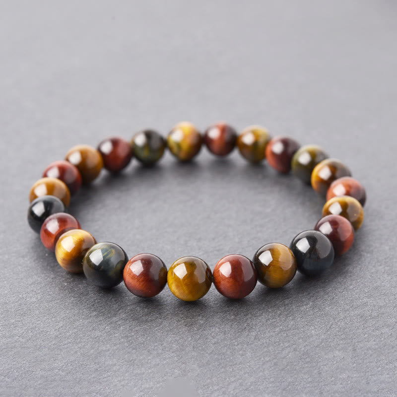 Buddha Stones Natural Tiger Eye Positive Protection Bracelet