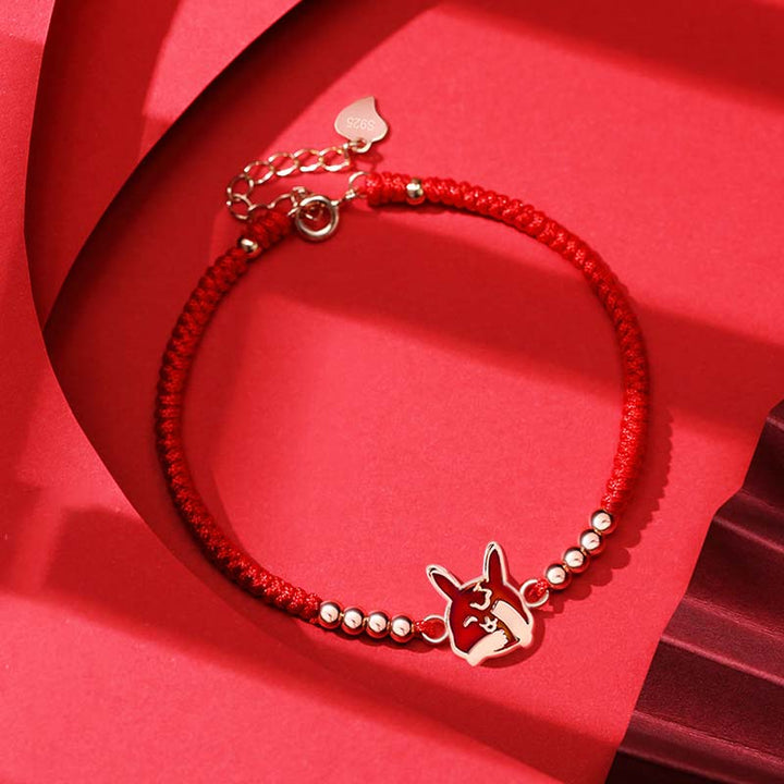 Buddha Stones 12 Chinese Zodiac Lucky Red String Bracelet