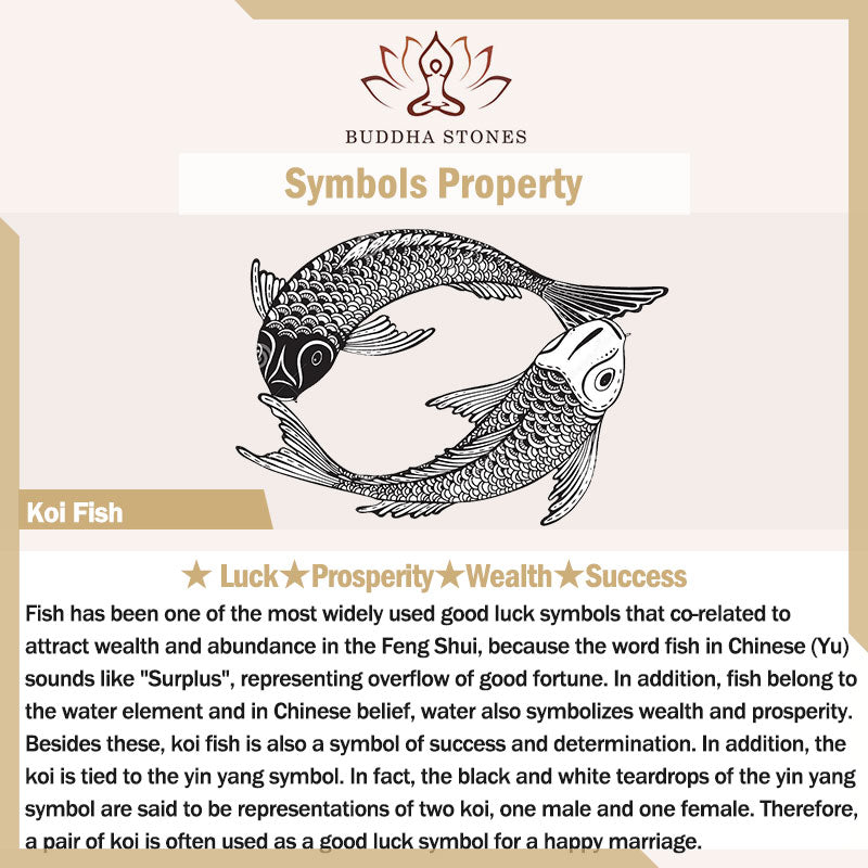 Buddha Stones Cyan Jade Koi Fish Healing Calm Necklace Pendant