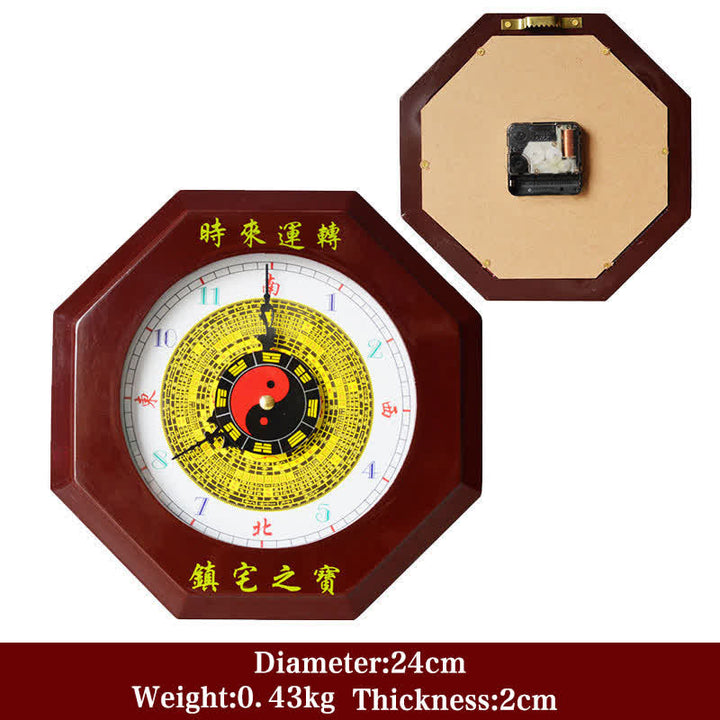 Feng Shui Bagua Map Balance Energy Map Wall Clock