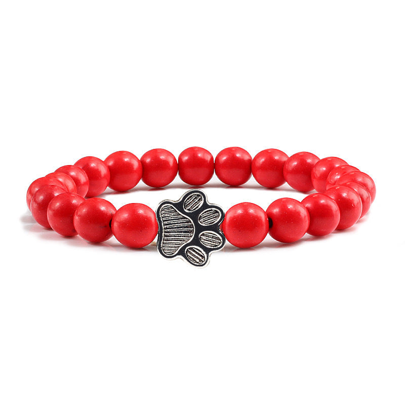 Buddha Stones “Save A Dog” Stone Bracelet