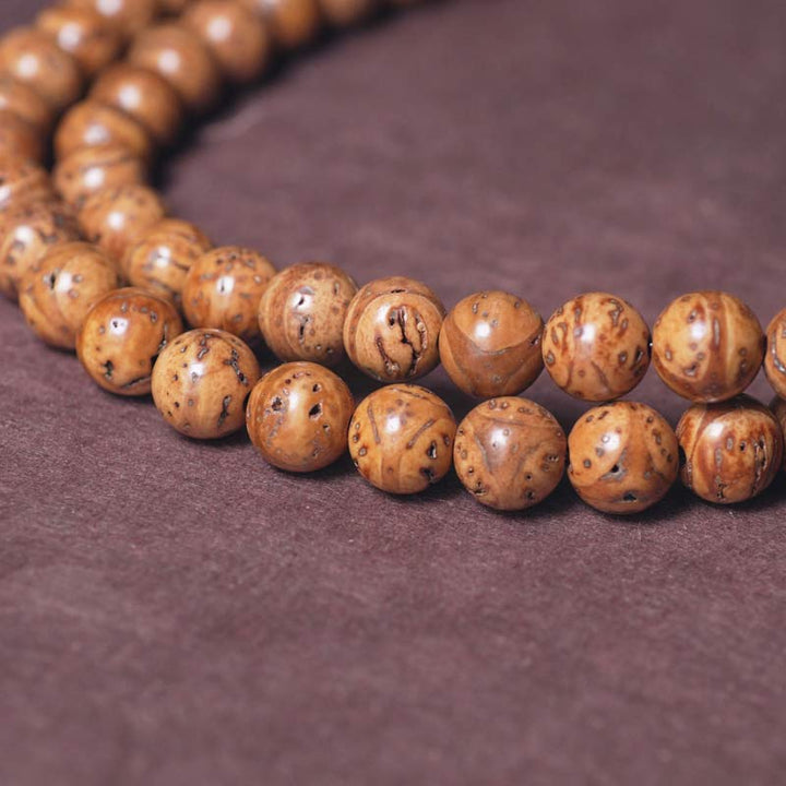 108 Mala Beads Bodhi Seed Wisdom Peace Tassel Bracelet