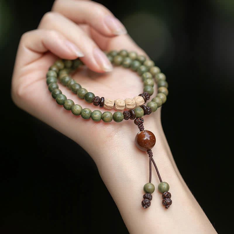 Green Sandalwood Positive Peace Bracelet