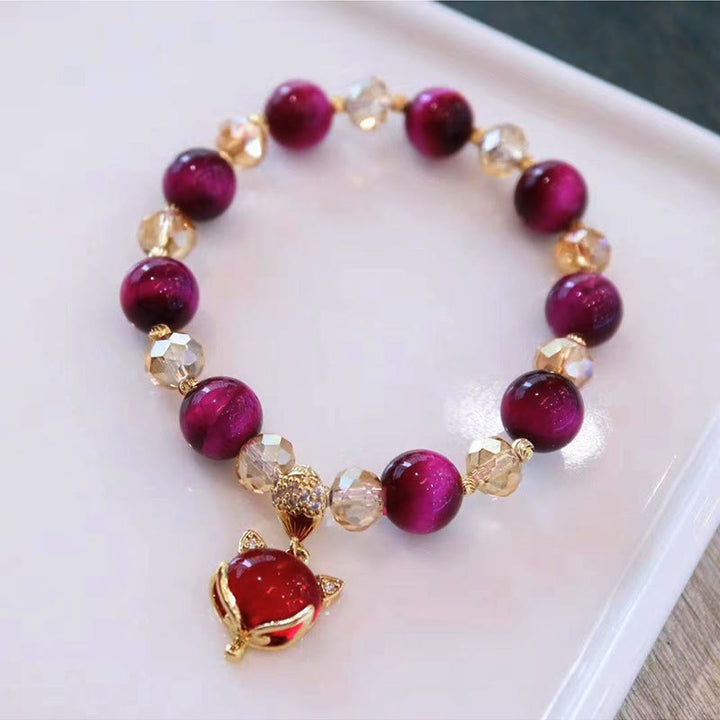 FREE Today: Enhance Self Confidence Self Worth Red Tiger Eye PiXiu Fox Protection Bracelet