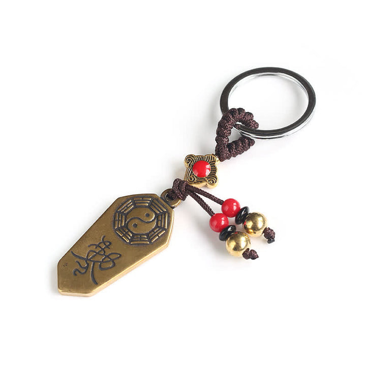 Feng Shui Bagua Yin Yang Balance Peace Keychain