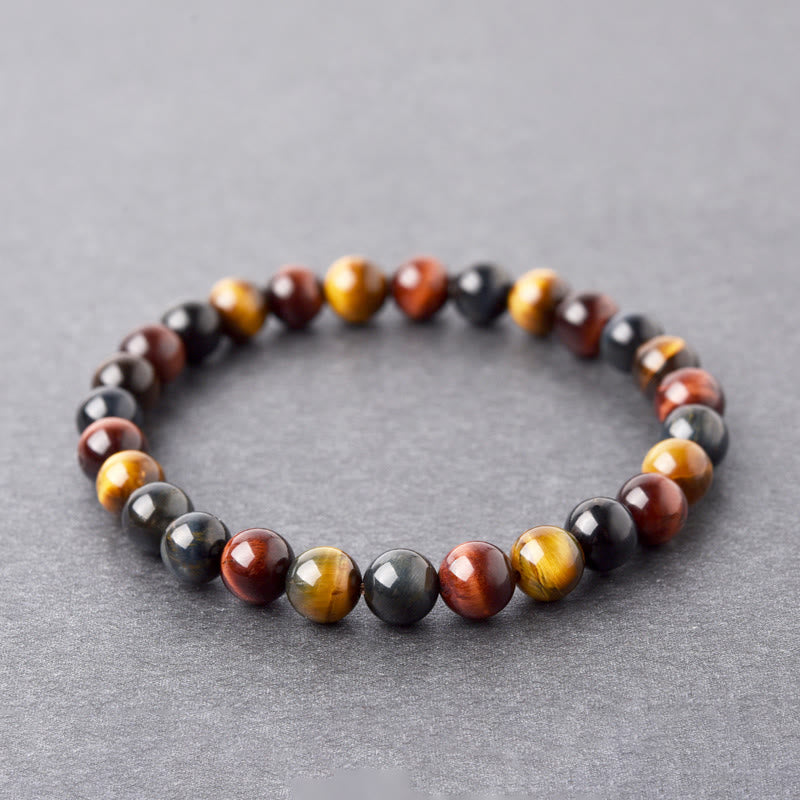 Buddha Stones Natural Tiger Eye Positive Protection Bracelet