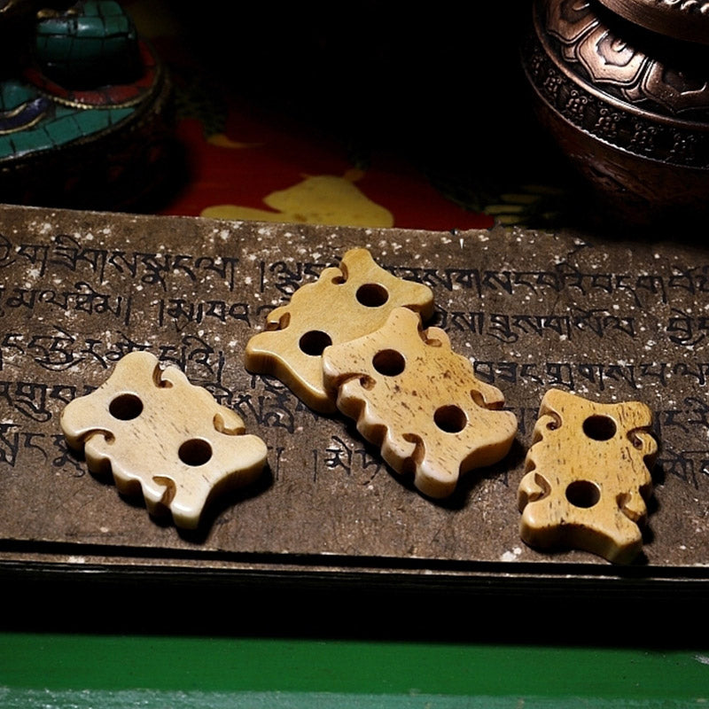 Tibet 108 Mala Beads Yak Bone Amber Balance Bracelet