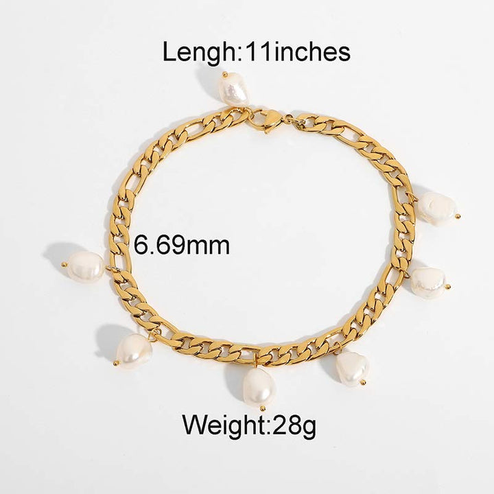 Pearl Happiness Wealth Anklet