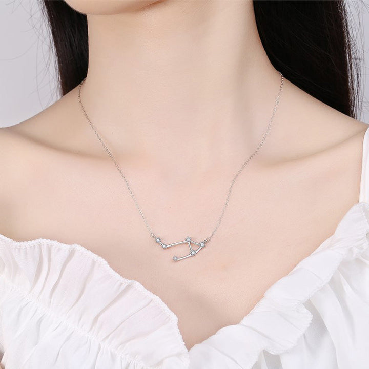 925 Sterling Silver 12 Constellations of the Zodiac Astrology Blessing Necklace Pendant (Extra 30% Off | USE CODE: FS30)