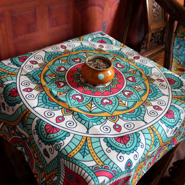 Boho Mandala Tablecloth Home Table Cover Decor