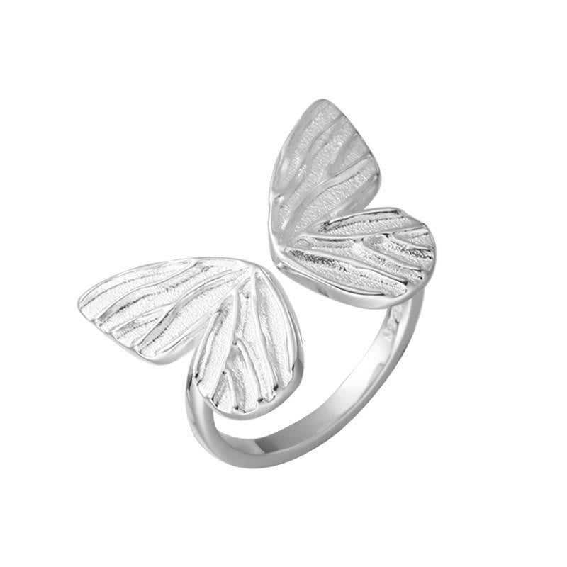 Buddha Stones 925 Sterling Silver Butterfly Love Freedom Ring