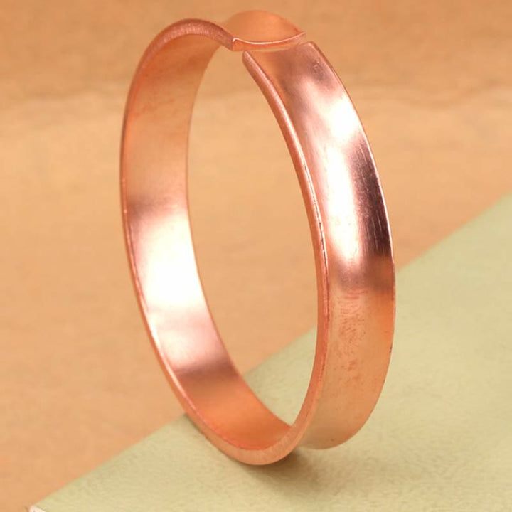 Copper Wealth Luck Cuff Bracelet Bangle