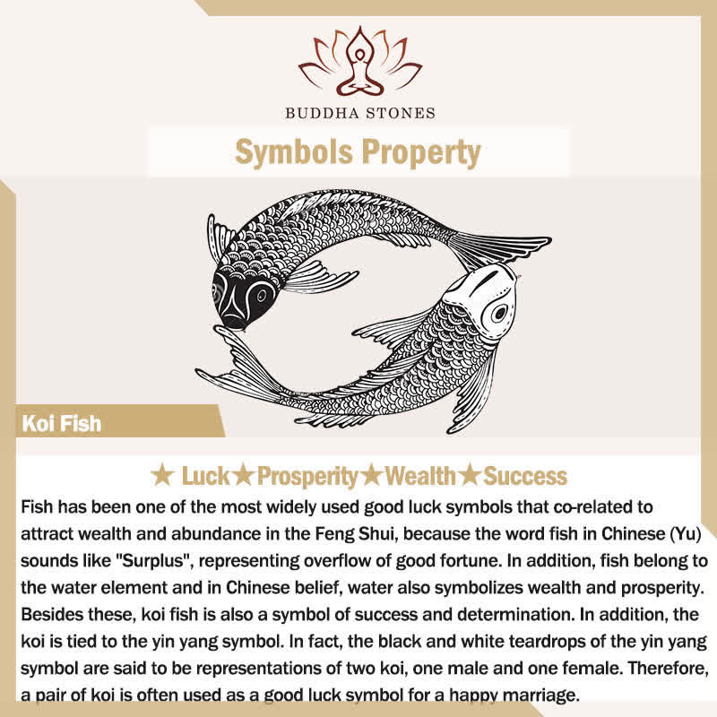 Buddha Stones 925 Sterling Silver Luck Koi Fish Wealth Ring