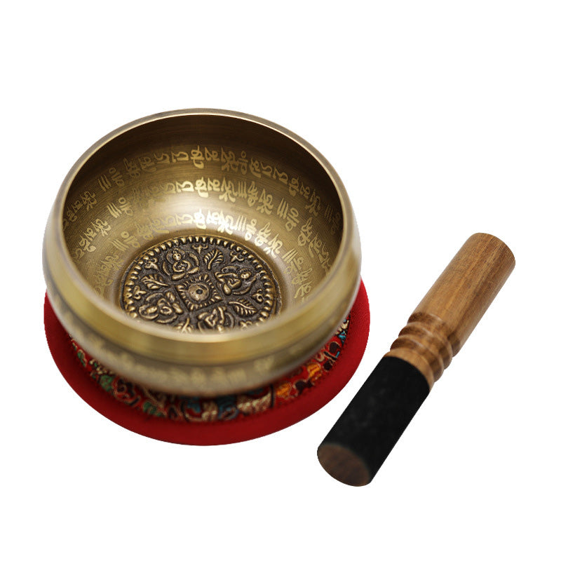 Tibetan Sound Bowl Handcrafted for Yoga Mindfulness and Meditation Singing Bowl Set