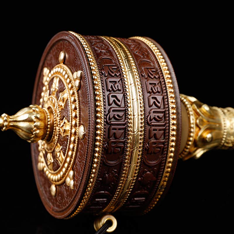 Tibetan Prayer Wheel Six True Words Copper Balance Decoration