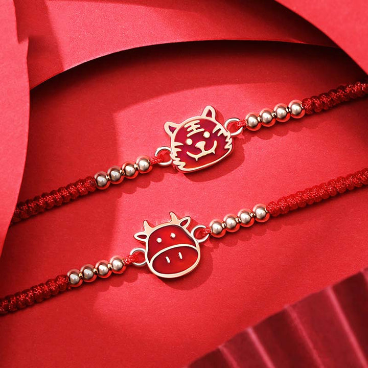 Buddha Stones 12 Chinese Zodiac Lucky Red String Bracelet