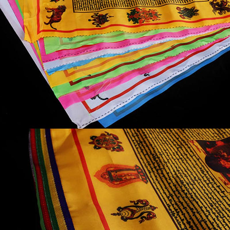 Tibetan Blessing Outdoor 10 Pcs Prayer Flag