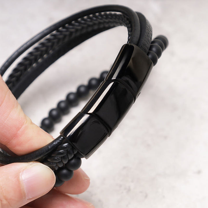 FREE Today:  Anti-stress Support Bead Leather Bracelet