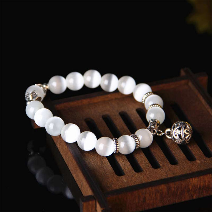 Buddha Stones Tibetan Cat Eye Lucky Bracelet