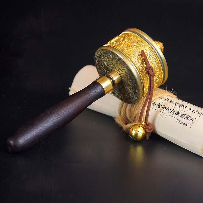 Tibetan Lucky Prayer Wheel Six True Words Decoration