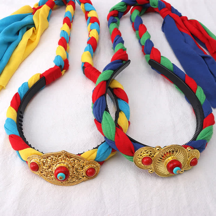 Tibetan Colorful Tassel Beads Hair Decoration Hair Accessories