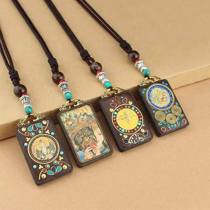 FREE Today: Exploring Intuition Tibetan God of Wealth Ebony Peace Necklace