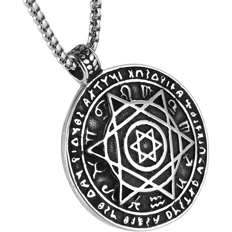 Buddha Stones Star of David Protection Necklace