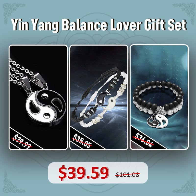 Buddha Stones Yin Yang Balance Lover Gift Set