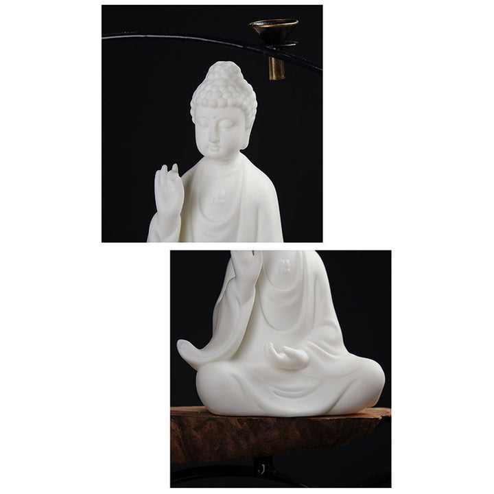 Buddha Avalokitesvara Ksitigarbha Bodhisattva Blessing Ceramic LED Decoration