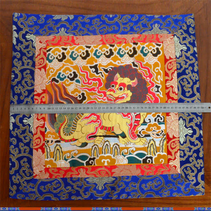 Fengshui Kirin Prayer Altar Mat Healing Meditation Auspicious Symbol Mat