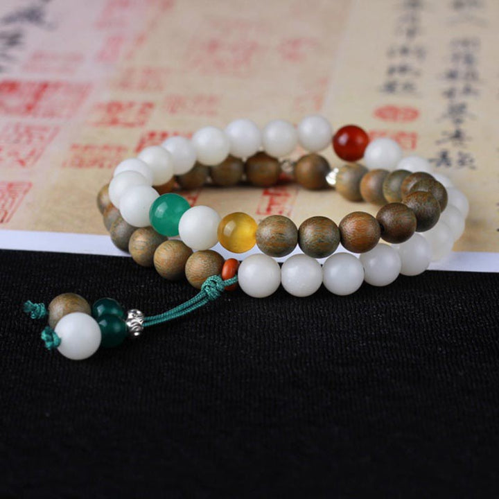 Green Sandalwood Bodhi Seed Wake Up Luck Bracelet