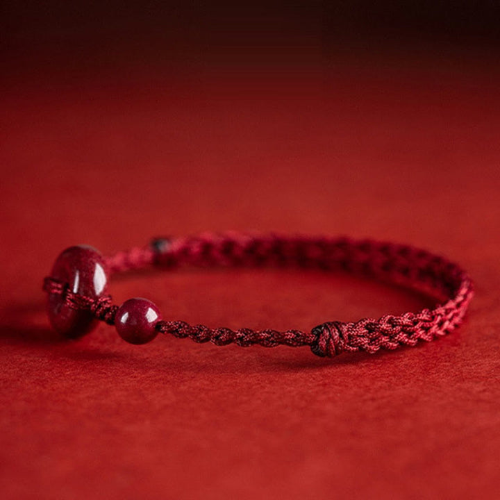 FREE Today: May You Be Healthy and Safe Cinnabar Bracelet Anklet