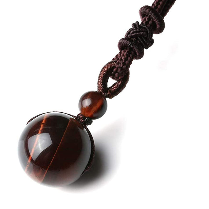 Buddha Stones Tibetan Tiger's Eye Protection Necklace