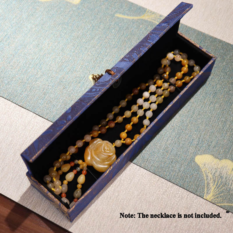 Necklace Mala Beads Jewelry Storage Box Tassels Gift Box