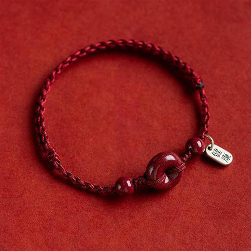 FREE Today: May You Be Healthy and Safe Cinnabar Bracelet Anklet