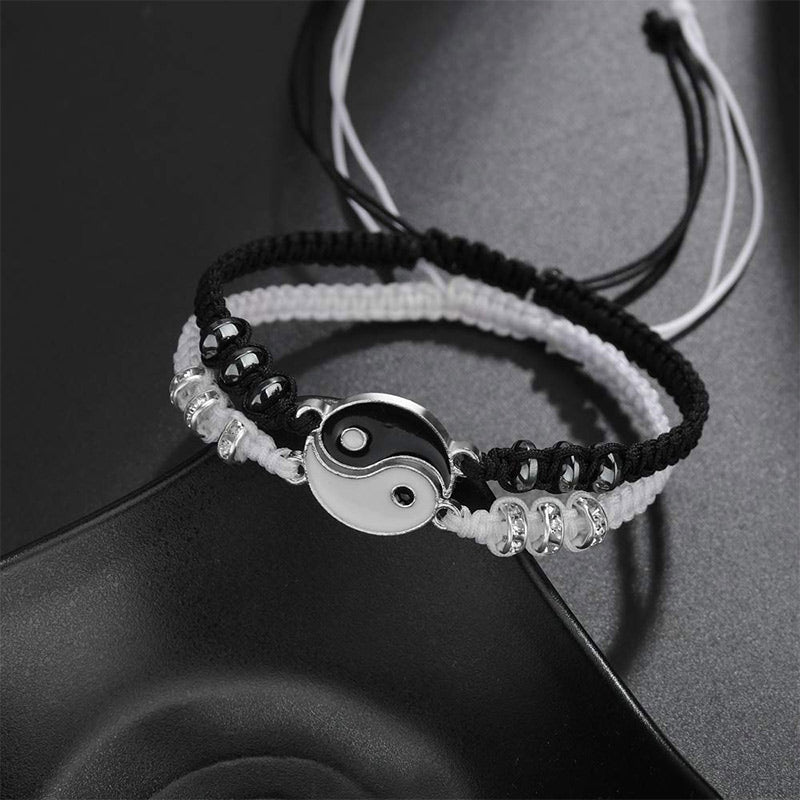 FREE Today: Everlasting Friendship Love Couple Yin Yang Necklace Bracelets Set