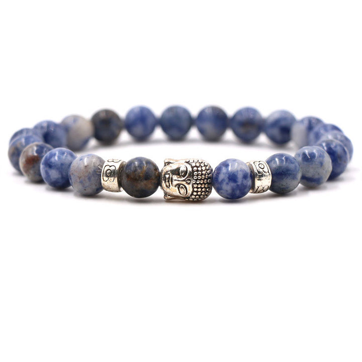 Buddha Stones Purple Agate Protection Bracelet