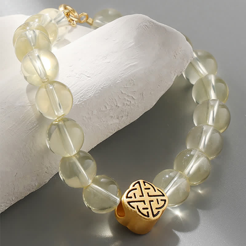 925 Sterling Silver Citrine Prosperity Bracelet