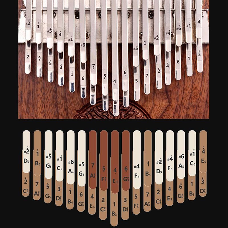 Kalimba 34 Keys Thumb Piano Tree of Life Design Portable Finger Marimba Piano