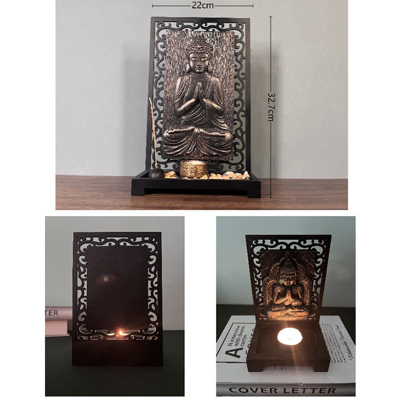 Buddha Stones Buddha Compassion Serenity Home Resin Prayer Altar Decoration